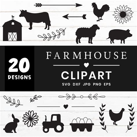 Farm Clipart Bundle - Crafty Cutter SVG