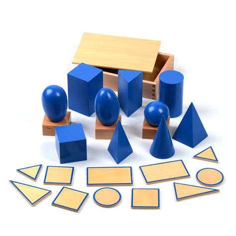 Geometric Solids with Bases | Geometric solids, Montessori, Educational toys for kids