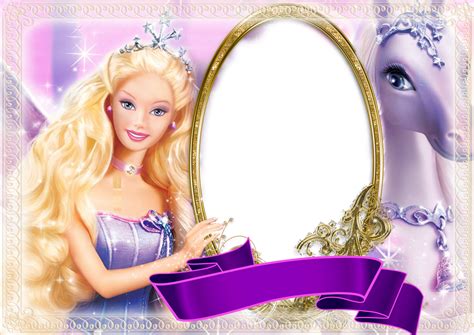 Barbie: Free Printable Frames or Invitations. - Oh My Fiesta! in english