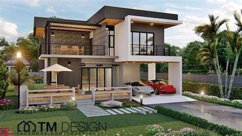 Jaw-dropping double-storey house with four bedrooms - Pinoy House Plans