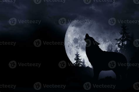 Howling Wolf Background 24608074 Stock Photo at Vecteezy