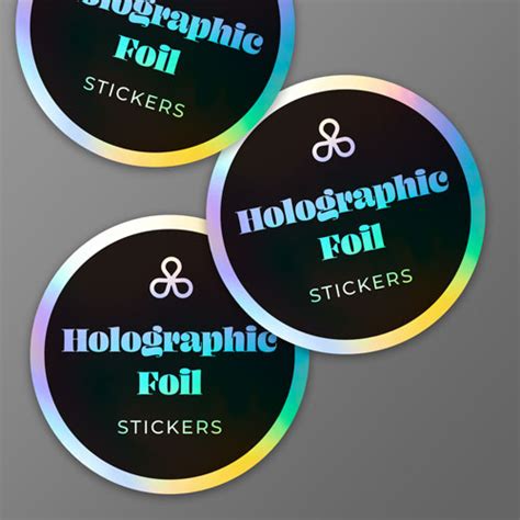 Holographic foil stickers | Mojoprint.jp