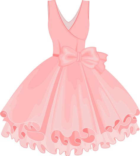 Pink Painted Dress Vector Skirt Tutu Clipart Vector - Clip Art Library