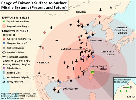 Partner Project: Range of Taiwan's Missiles - Political Geography Now