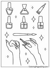 30  Nails Coloring Pages Free Printable PDF & Online sketch template