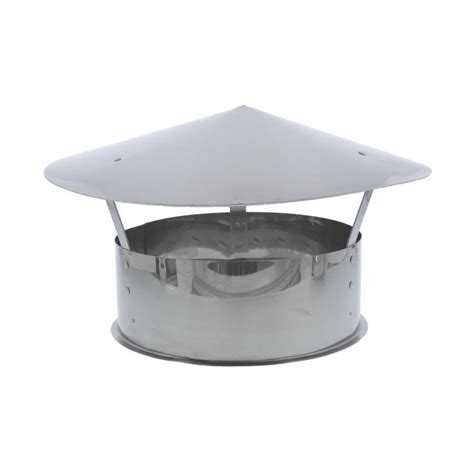 Shop SuperVent 6-in W x 5-in L Stainless Steel Round Chimney Cap at ...