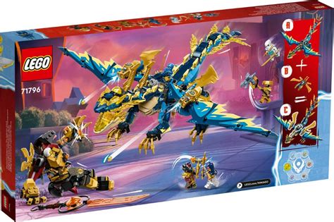 LEGO 71796 NINJAGO Elemental Dragon vs. The Empress Mech Building Toy Set