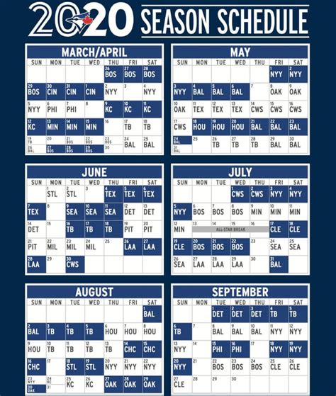 Blue Jays 2020 Schedule : Torontobluejays