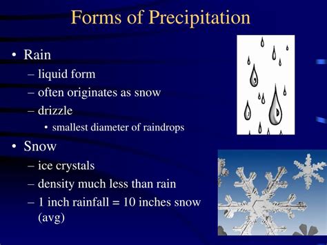 PPT - Forms of Precipitation PowerPoint Presentation, free download - ID:27526