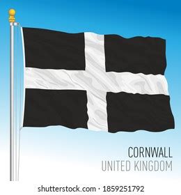 Cornwall County Flag United Kingdom Vector Stock Vector (Royalty Free ...