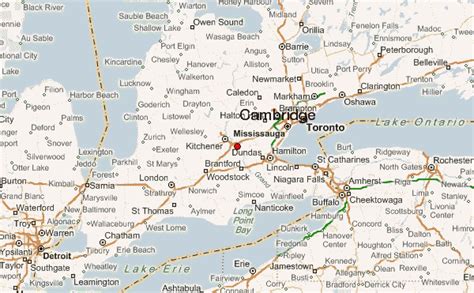 Cambridge Area Map