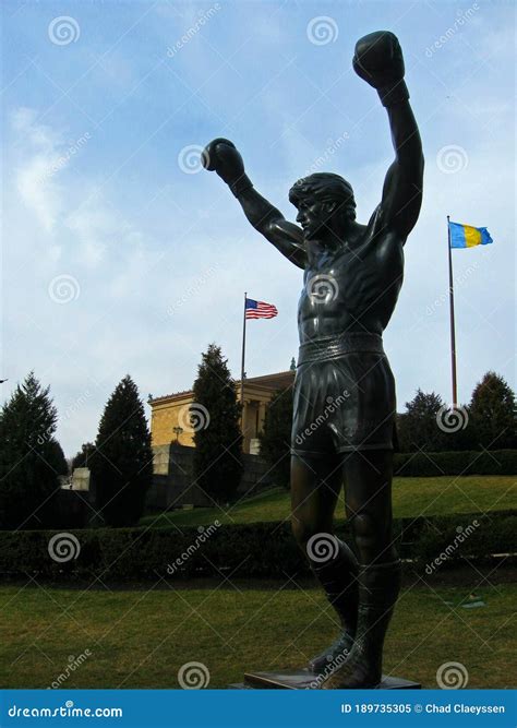 Rocky Balboa Statue at the Philadelphia Museum of Art Editorial Image - Image of balboa, statue ...