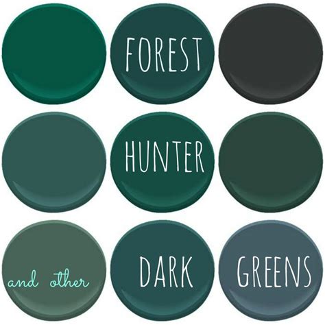 COLOR TREND – DARK GREENS – My Old Country House