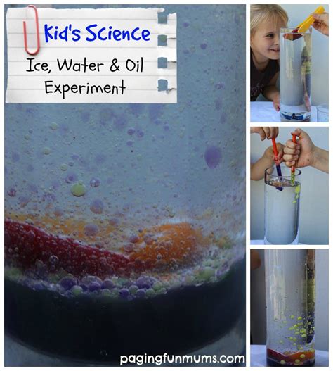 Ice, Water and Oil Experiment - FUN Science for Kids!