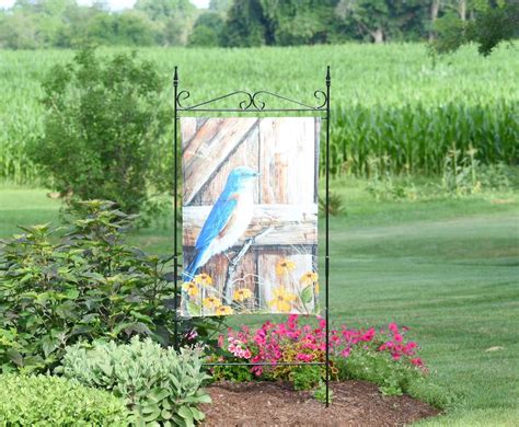 Wrought Iron Large Flag Holder / Arbor - Two Piece - FREE SHIPPING – Garden Path PA