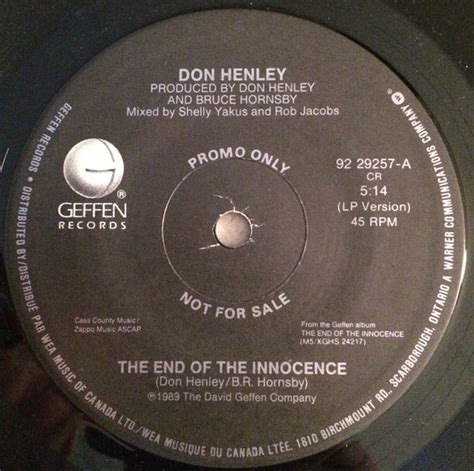 Don Henley – The End Of The Innocence (1989, Vinyl) - Discogs