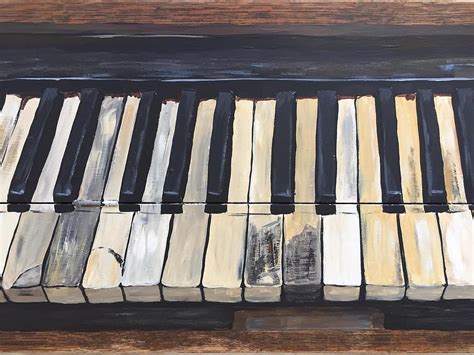 Piano Keys Painting by Myranda VanEgmond - Fine Art America