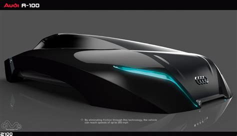 Futuristic AUDI A-100 Car Concept Proposal for The Year of 2100 - Tuvie