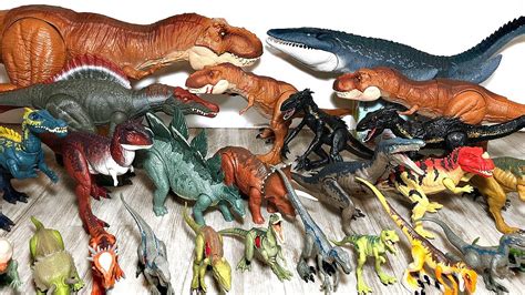 MY WHOLE COLLECTION OF JURASSIC WORLD FALLEN KINGDOM DINOSAUR & ACTION FIGURES - YouTube