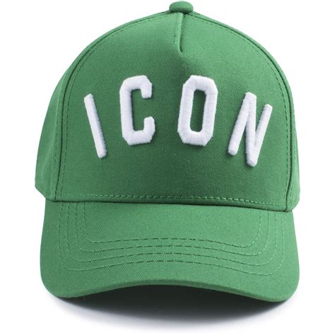 Dsquared "Icon" Logo Baseball Cap in Green — BAMBINIFASHION.COM