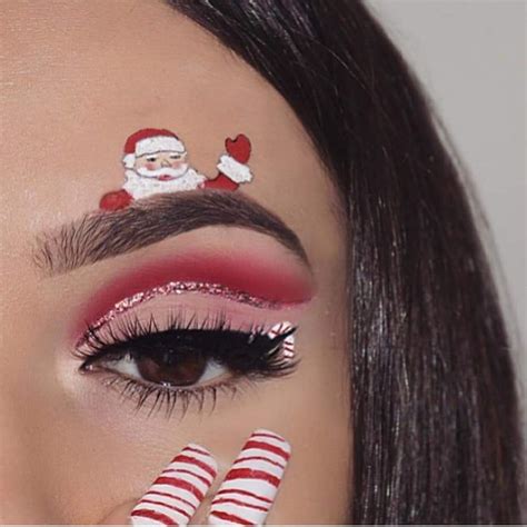 Maquillaje inspirado en Santa Clos 🎅 | Christmas eye makeup, Eye makeup designs, Eye makeup art