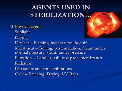 Disinfection & Sterilization