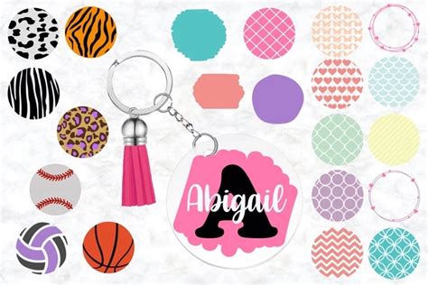 25+ Free Keychain SVG files for Cricut (Acrylic & Faux Leather)