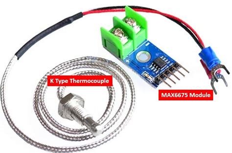 Interface MAX6675 K-Type Thermocouple with Arduino