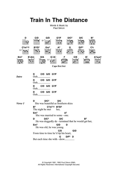 Train In The Distance by Paul Simon - Guitar Chords/Lyrics - Guitar Instructor