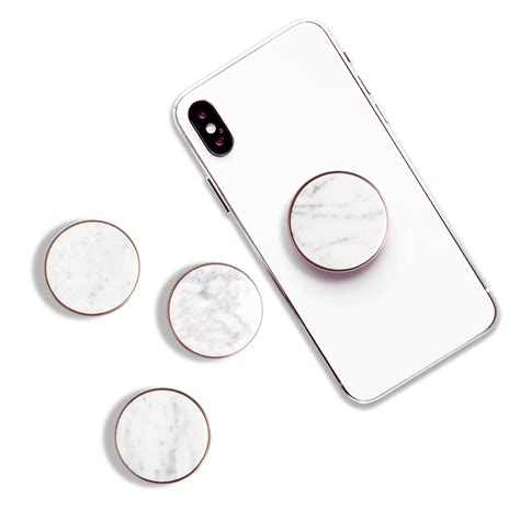 Pink And White Marble Popsocket - THE SHOOT