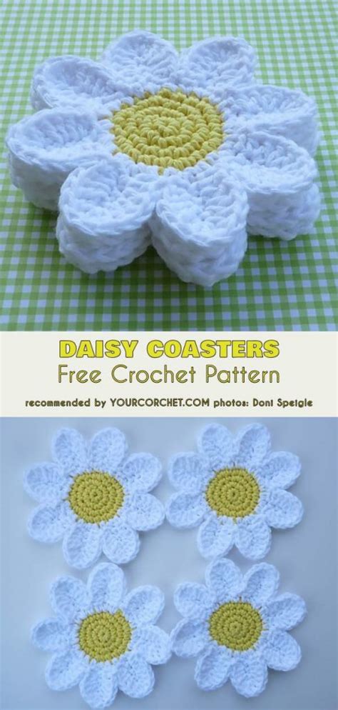 Crochet Flower Coasters The Best Ideas