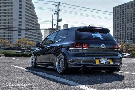 Modified Volkswagen Golf GTI Mk6 with Camber Stance