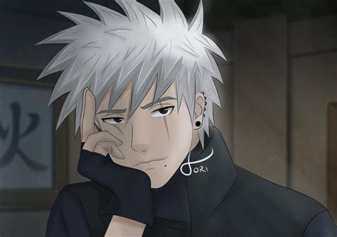 kakashi without a mask : Naruto