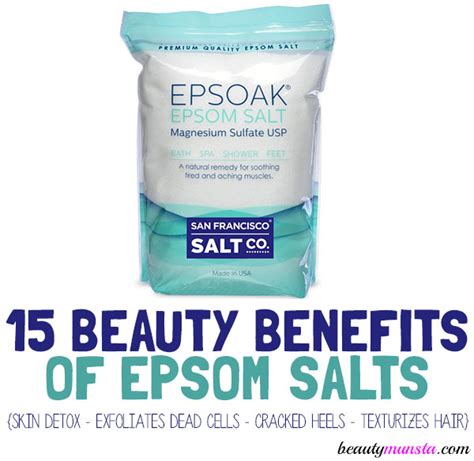 15 Beauty Benefits of Epsom Salts for Skin, Hair & More - beautymunsta - free natural beauty ...