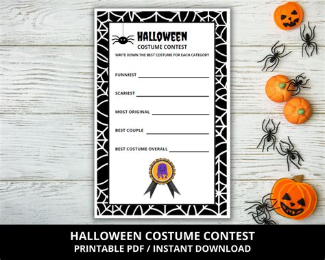 Halloween Costume Contest, Halloween Costume Contest Ballot, Halloween Costume Contest Voting ...