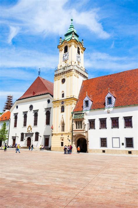 Bratislava Old Town Hall editorial photography. Image of historical ...