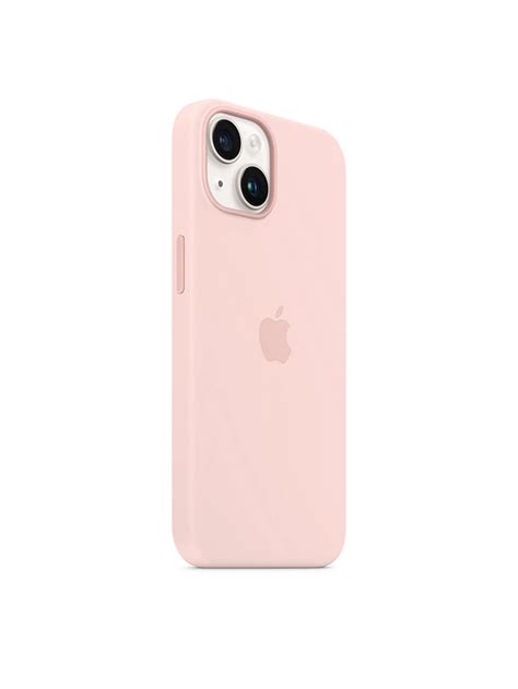 Apple Silicone Case with MagSafe for iPhone 14, Chalk Pink