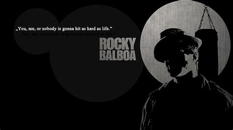 HD wallpaper: black and white movies quotes boxing rocky balboa rocky the movie sylvester ...