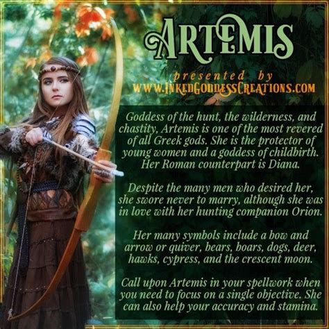 April 7th-8th is the Greek Festival of Artemis! This goddess never ...