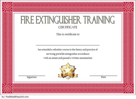 Create Stunning Fire Extinguisher Certificate Templates