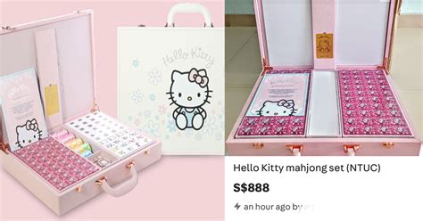 S'pore scalpers reselling FairPrice Hello Kitty mahjong set for up to S ...