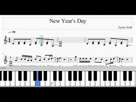 New Years Day Taylor Swift Piano Chords