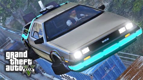 GTA V E28 - Flying Delorean from Back to the Future - YouTube