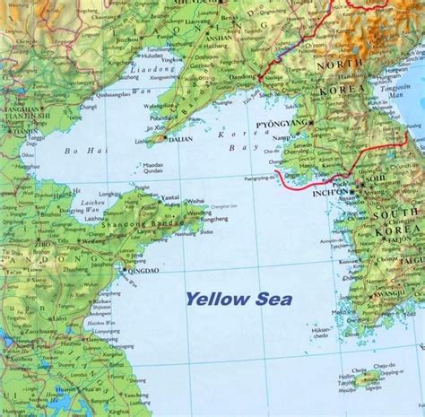 Yellow Sea Map