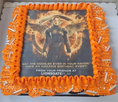 a birthday cake with an image of the movie character