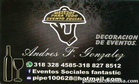 Servicio de mesero para eventos en Cali