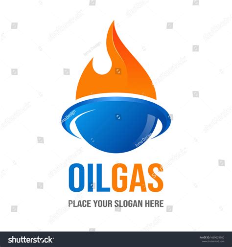 Oil Gas Vector Logo Template This Stock Vector (Royalty Free ...