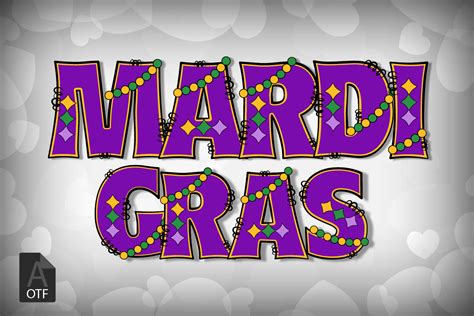 Mardi Gras Font by Little Lady Design · Creative Fabrica