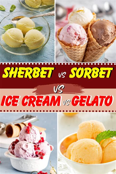 Sherbet vs. Sorbet vs. Ice Cream vs. Gelato (What’s the Difference?) - Insanely Good