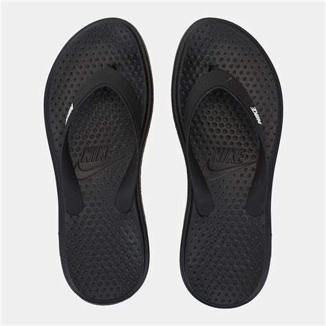 Shop Black Nike Solay Flip Flops for Mens by Nike | SSS